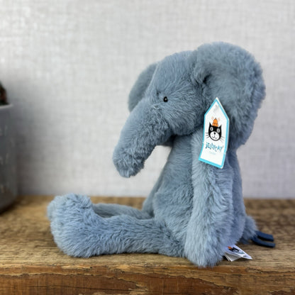 Jellycat Sweetie Elephant - Blue Fluffy Medium Elephant Soft Toy New With Tags