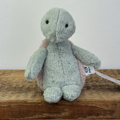 Jellycat Small Bashful Turtle - Small Green Turtle Soft Toy Retired 6" 