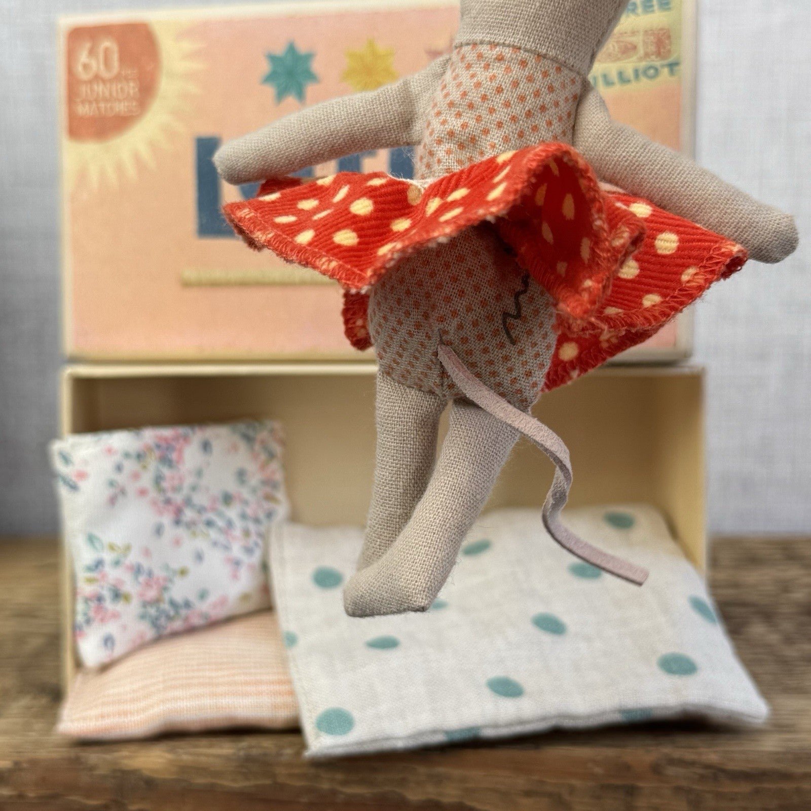 Maileg Big Sister In A Matchbox Retired 2016 - Rare New Without Tags