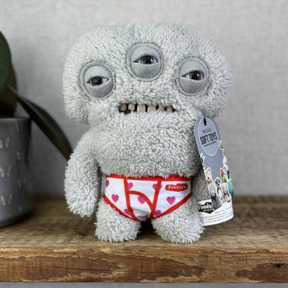 Fuggler Budgie Fuggler - Annoyed Alien Heart Underpants 3 eyed Fuggler Cute 9”