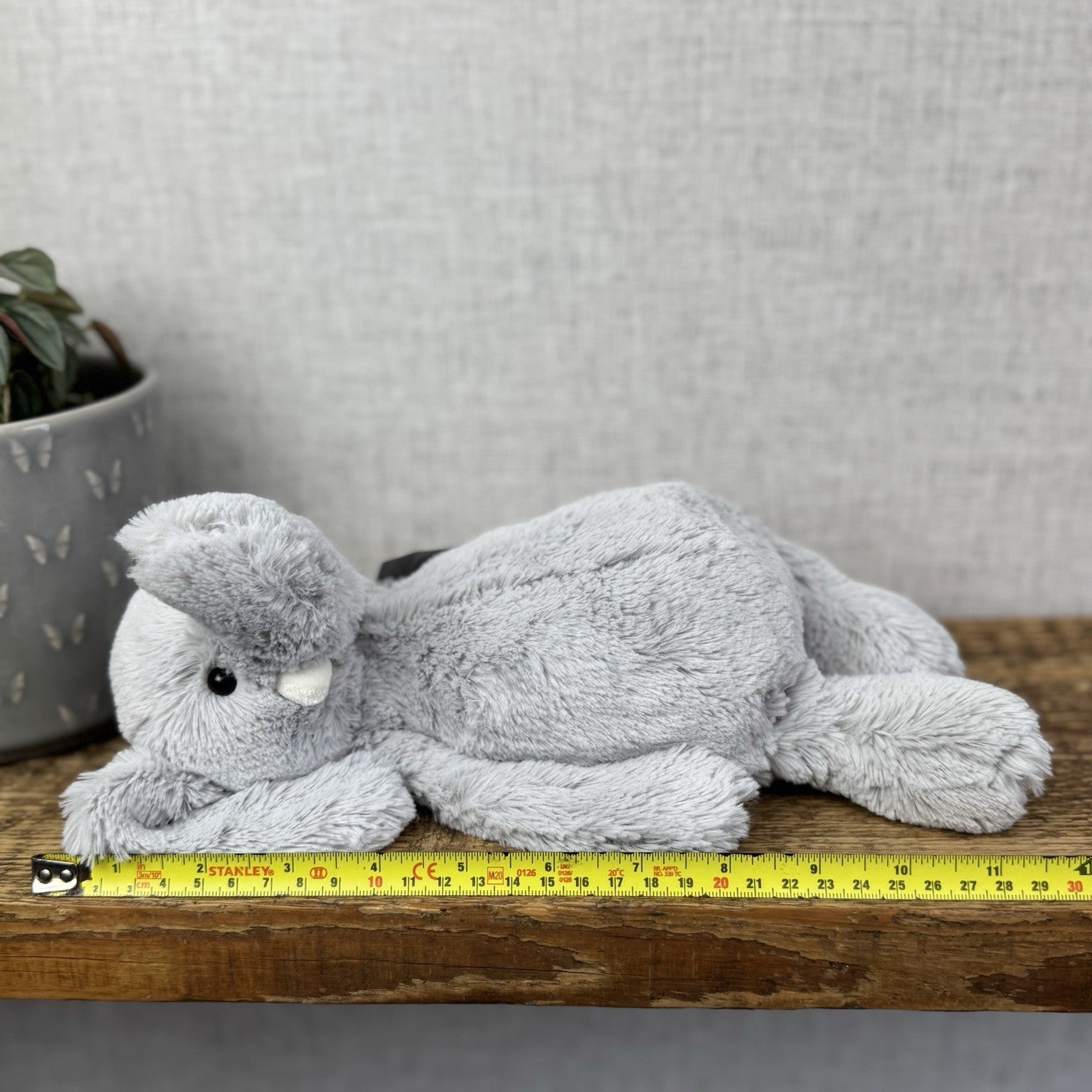 Jellycat X The Little White Company Grey Bashful Elephant Soft Toy Retired Rare