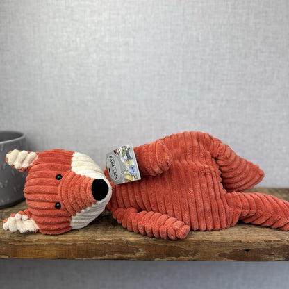 Jellycat Medium Cordy Roy Fox - Orange Corduroy Fox Plush Large Rare Retired 14"