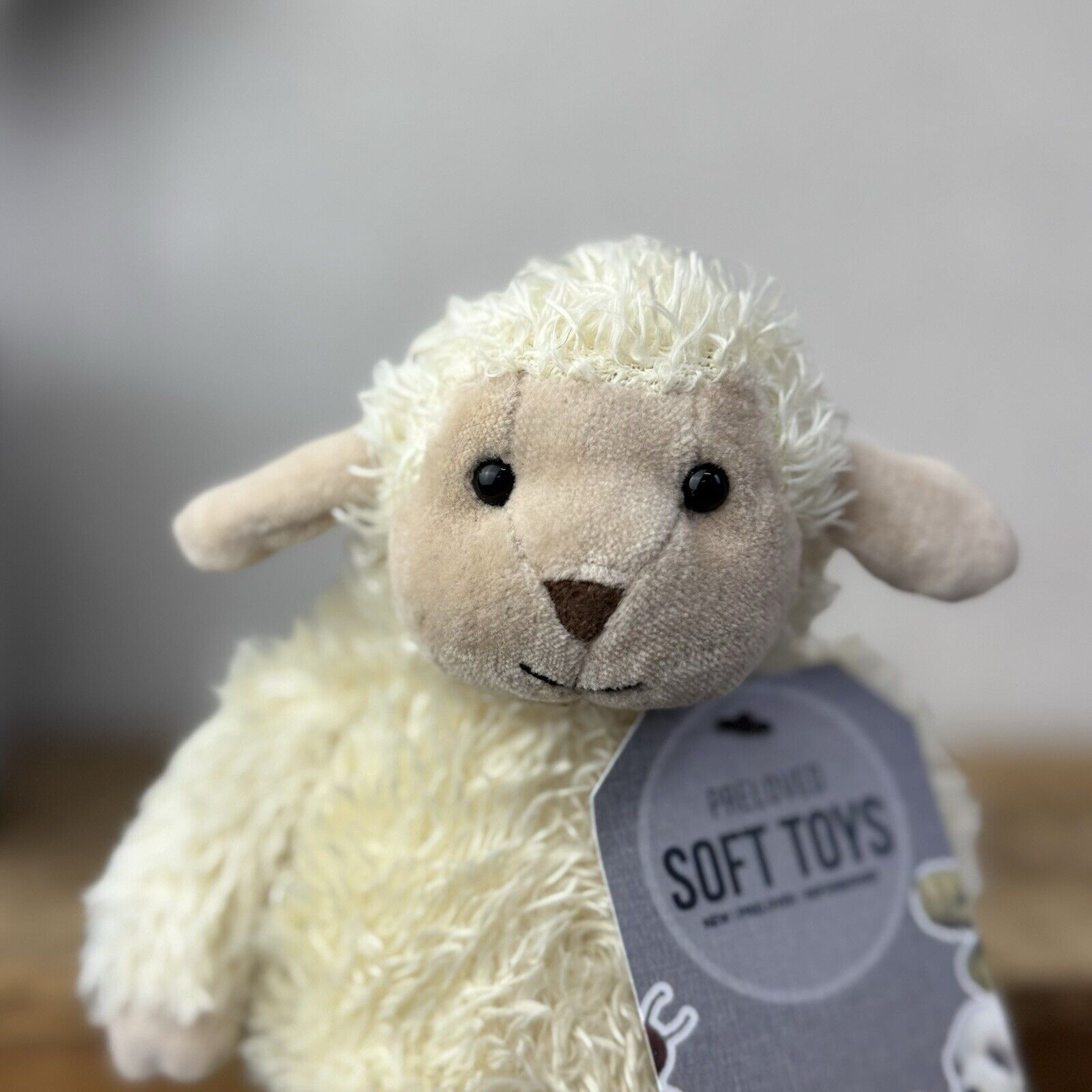 Jellycat Bunglie Tot Lamb / Sheep Small 7” - Beanie Lamb Plush Retired Rare NWOT