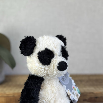 Jellycat Small Bartlesham Panda Teddy Small Size Vintage Collectible Beanie 11”