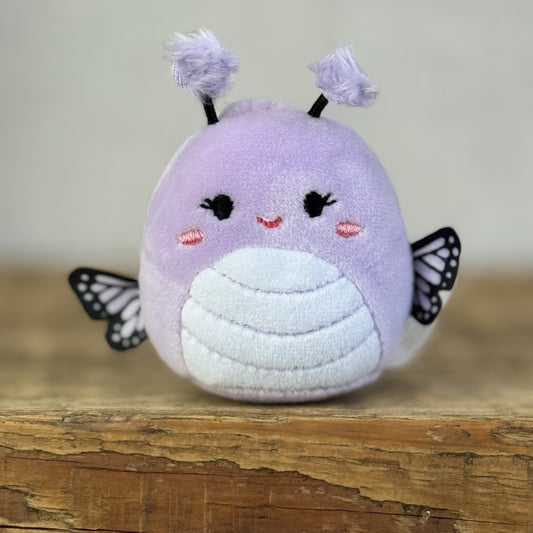 Squishmallow Squishville - Bibiana Butterfly - miniature Purple/Black 2"