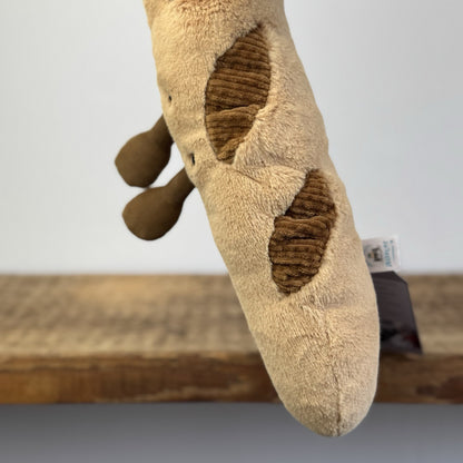Jellycat Amuseable Baguette New Style - Beanie Bread Soft Toy  - (Damage label)