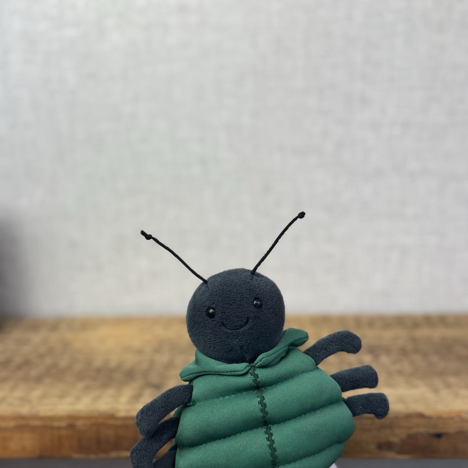 Jellycat Anorachnid Spider Black Spider Green Jacket Retired Cute Jellycat 5"