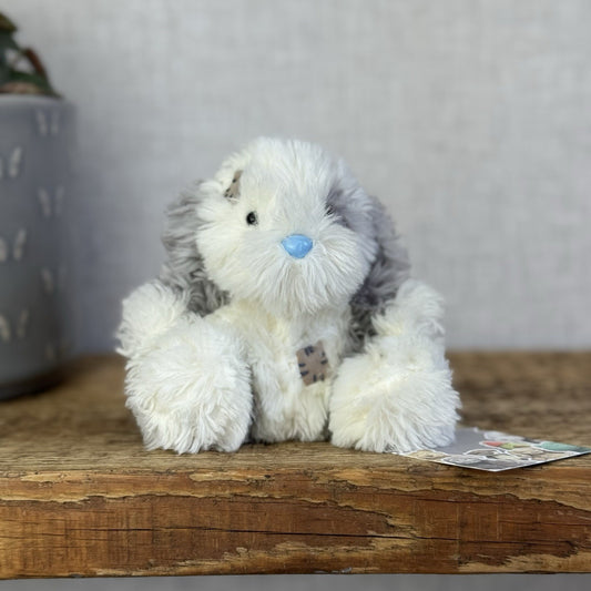 Blue Nose Friends #40 Fluffy - Mini Grey/White Puppy Fluffy Dog 5"