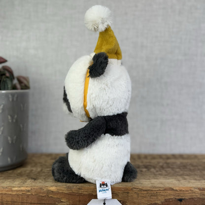 Jellycat Jollipop Panda - Small Panda Party Hat Soft Toy Beanie Retire 8" (#2)
