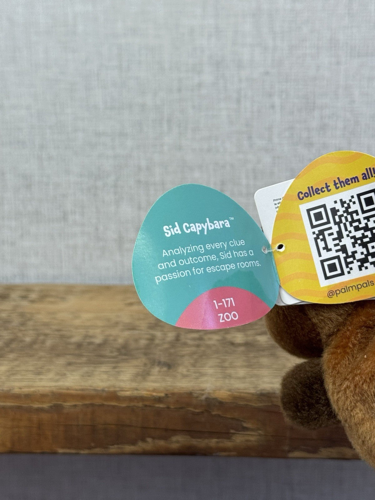 Aurora - Sid Capybara - Palm Pals Mini Beanbag Plush Mini Capybara Plush Toy 5”