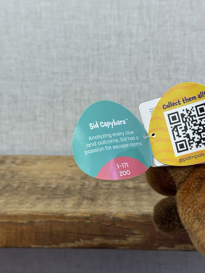 Aurora - Sid Capybara - Palm Pals Mini Beanbag Plush Mini Capybara Plush Toy 5”