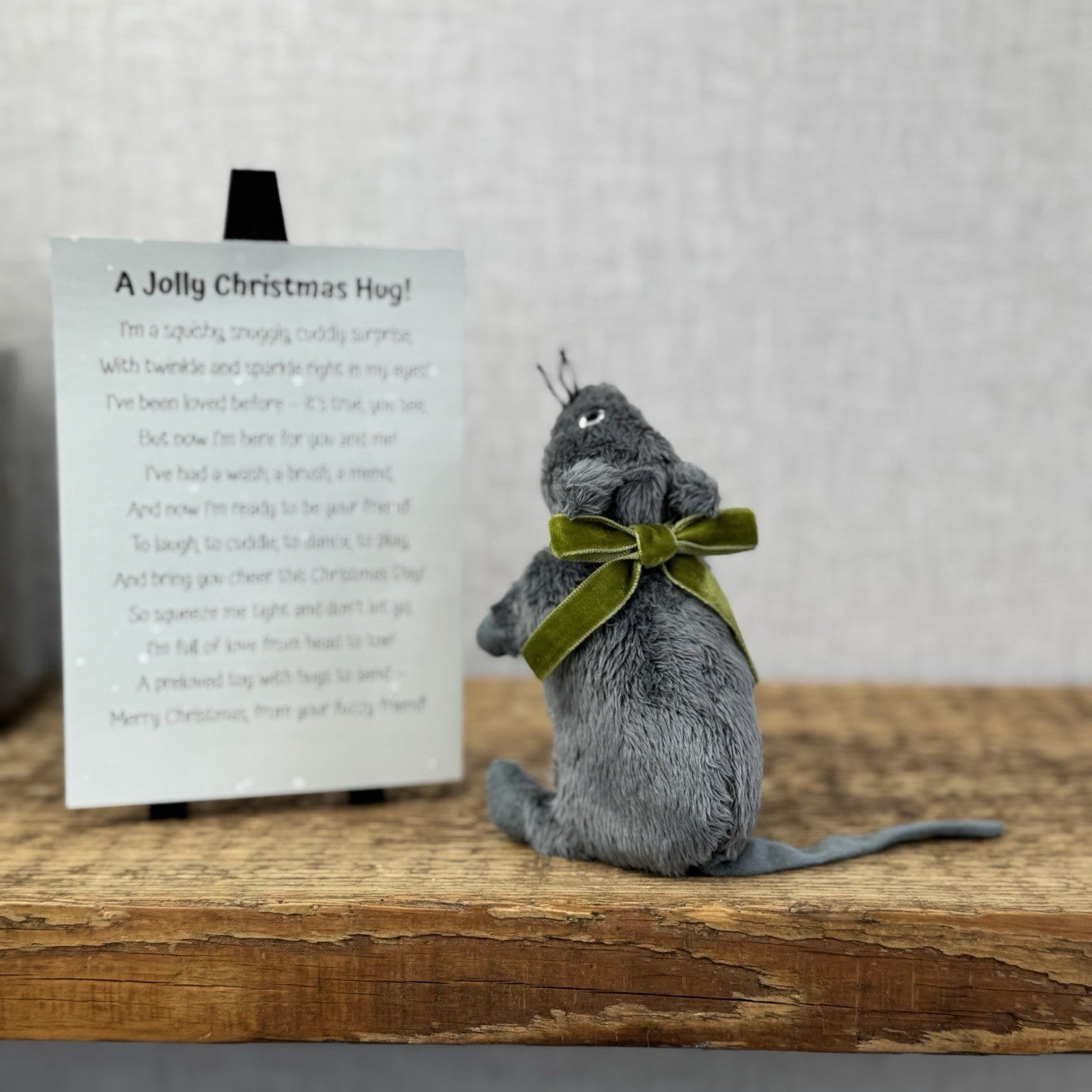 IKEA Gosig Mus Grey Mouse Mini Cute - Christmas Gift Soft Toy Wrapped & Ready