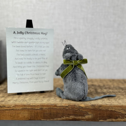 IKEA Gosig Mus Grey Mouse Mini Cute - Christmas Gift Soft Toy Wrapped & Ready