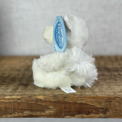 Blue Nose Friends Tinsel #123 - Small With Tags Fox White/Pink Beanie