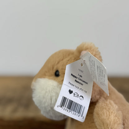 Jellycat Happy Cinnamon Hamster Plush Toy Rare Retired With Tags 6"