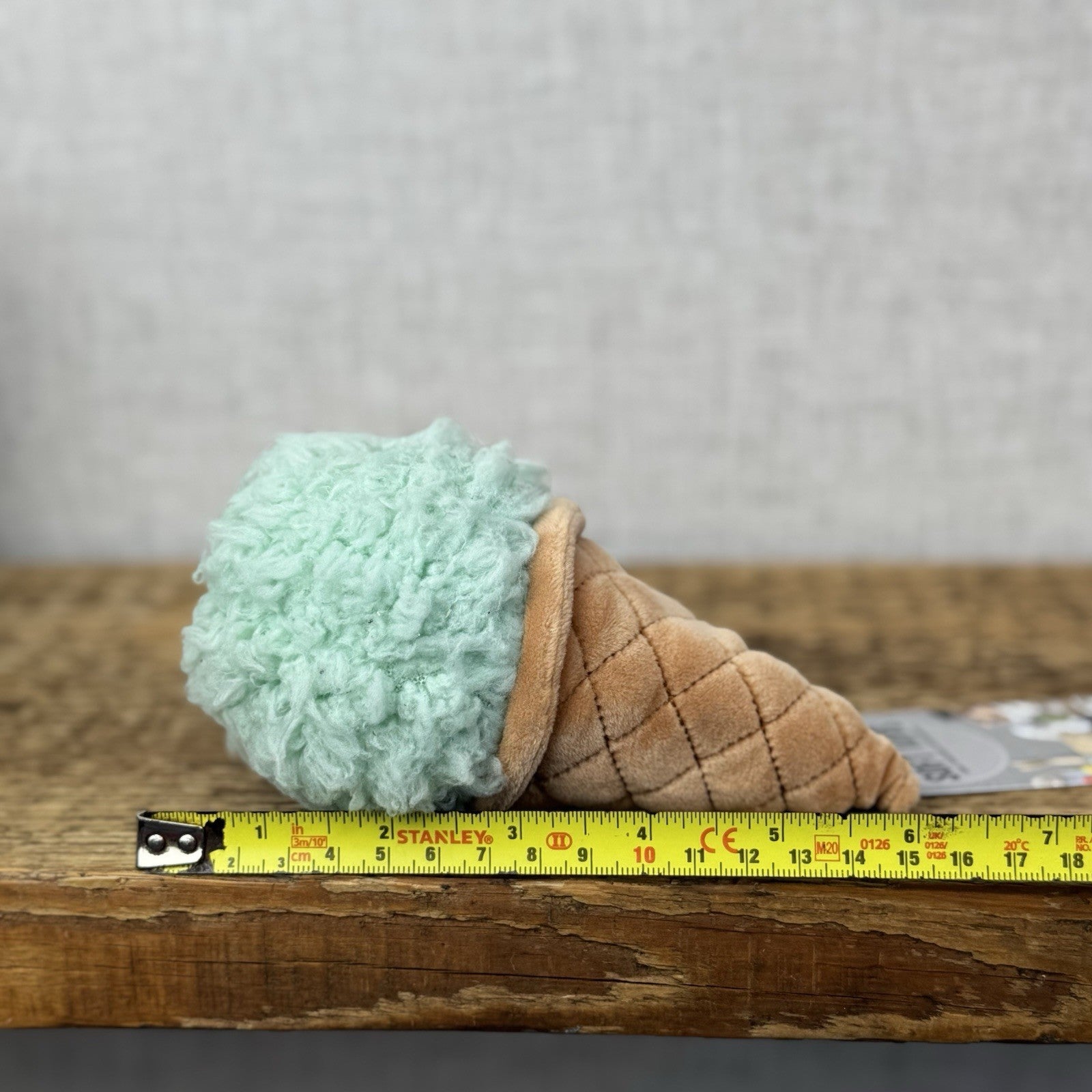 Jellycat Mint Ice Cream- Irresistible Ice Cream - Food Play Toy 7”