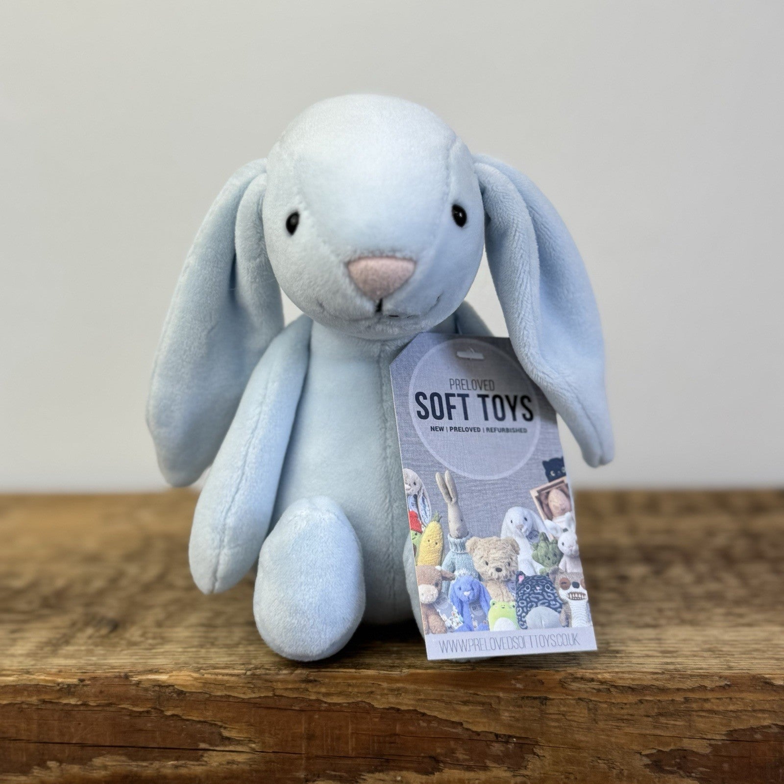 Jellycat My First Bunny Blue - Blue Suede Soft Baby Bunny Rabbit 8"
