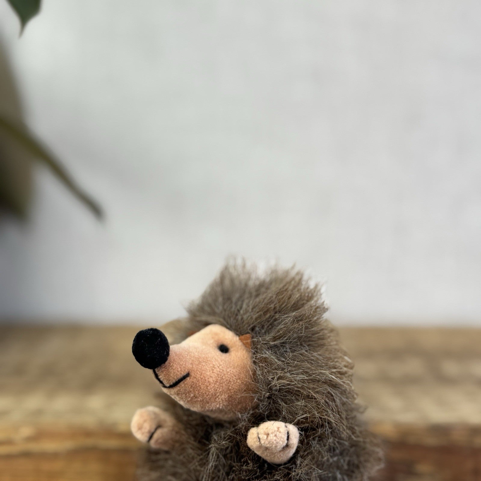 Jellycat Baby Puffball Hedgehog - Small Fluffy Brown Beanie Vintage With Tag 3”