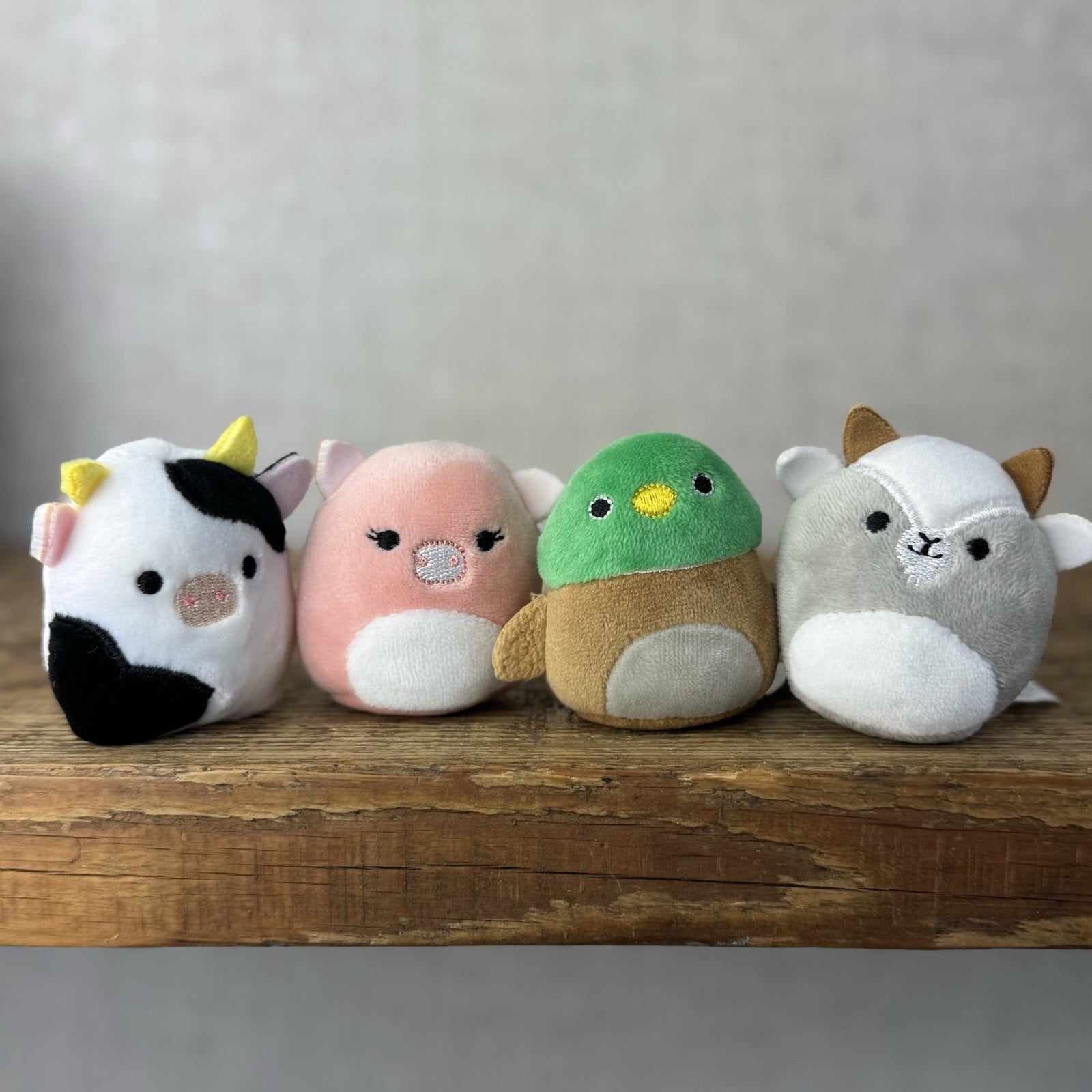Squishmallow Squishville - Farm Squad (Goat,Pig,Cow&Duck) Bundle Mini 