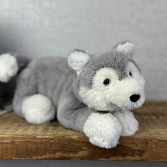 Jellycat Little Hudson Husky Soft Grey Husky Plush Dog Soft Toy Retired 11”