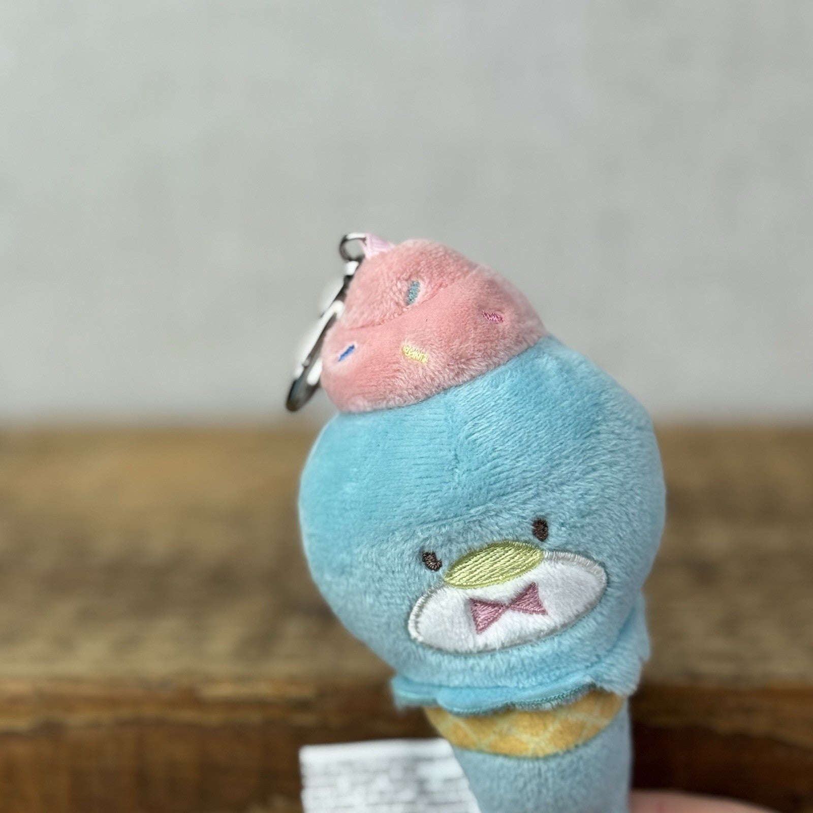 Gund Sanrio Hello Kitty And Friends Keyring - Tuxedosam Ice Cream Surprise Blue