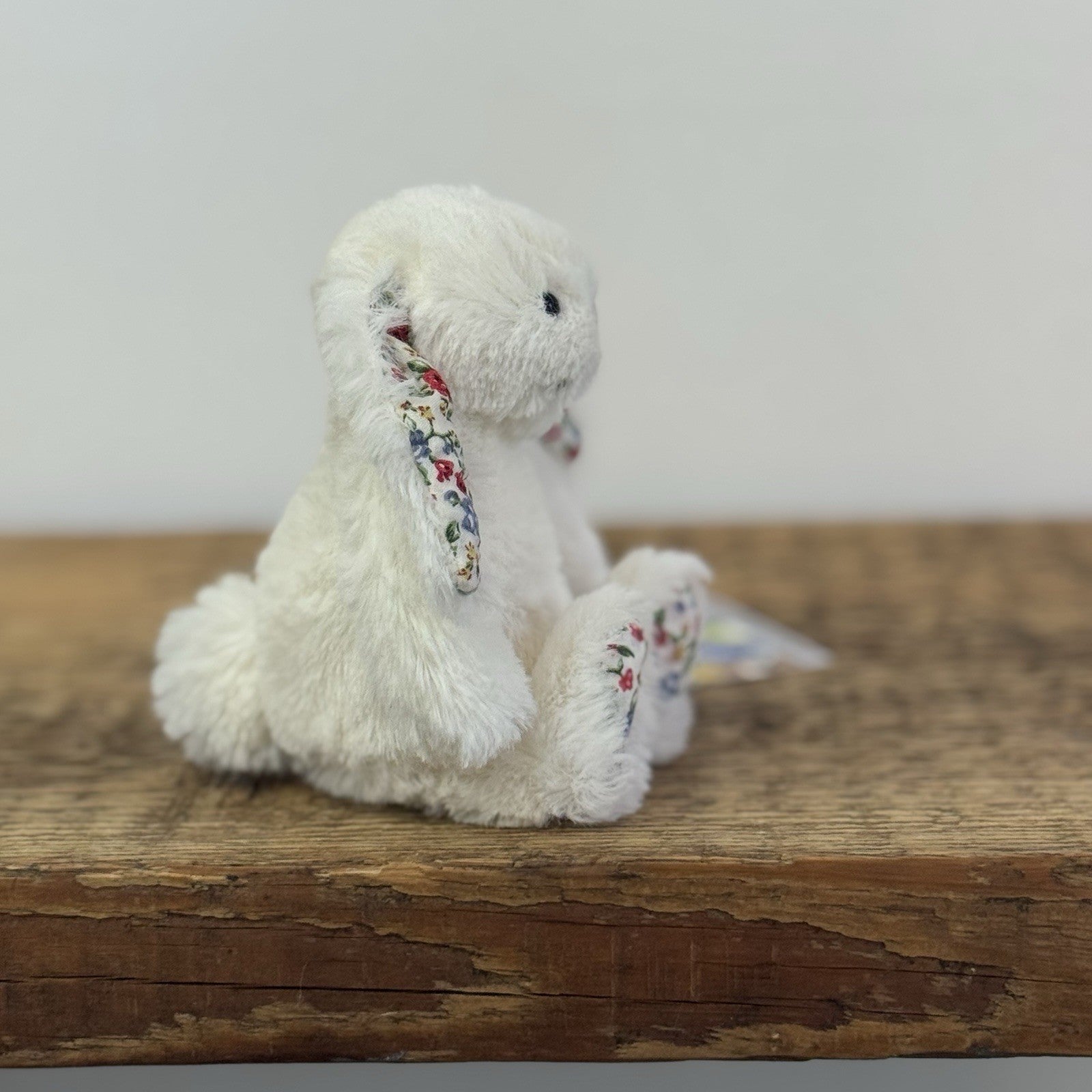 Jellycat Tiny Cream Blossom Bunny- Mini Cream Bunny Blossom/Floral Ears 5"