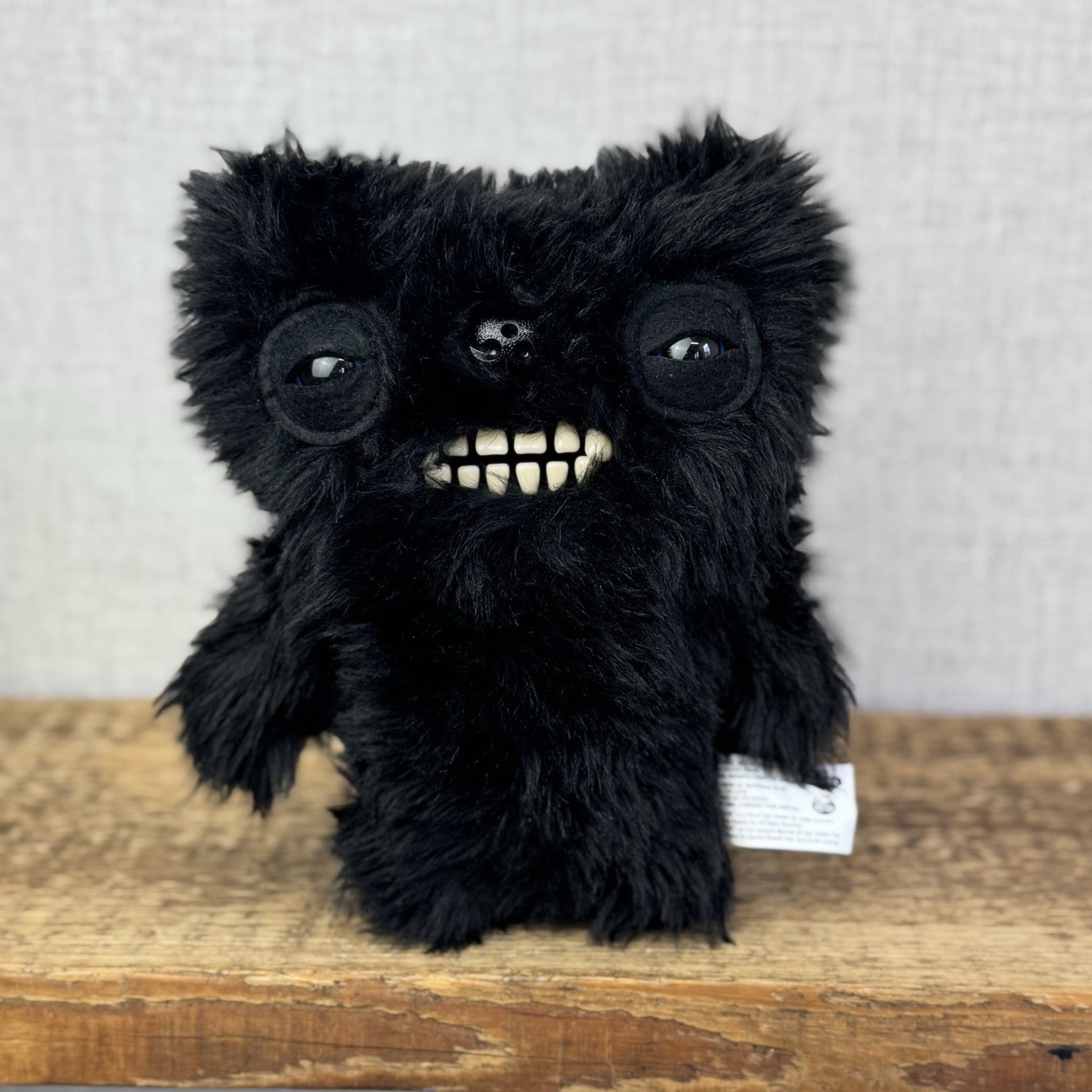 Fuggler Fart Face Munch Munch - Black Farting Fuggler Soft Toy Working Condition