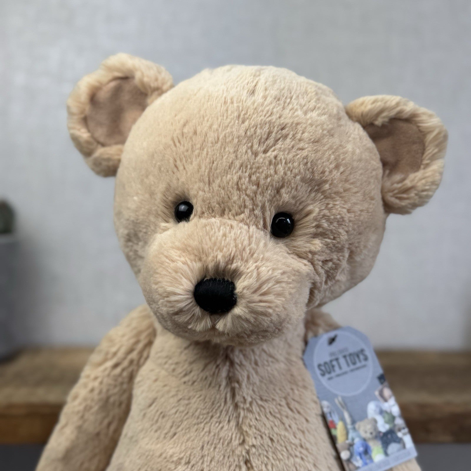 Jellycat Huge/Big Bashful Bear Honey Bear Cub Soft Toy Rare Retired NWOT 21"