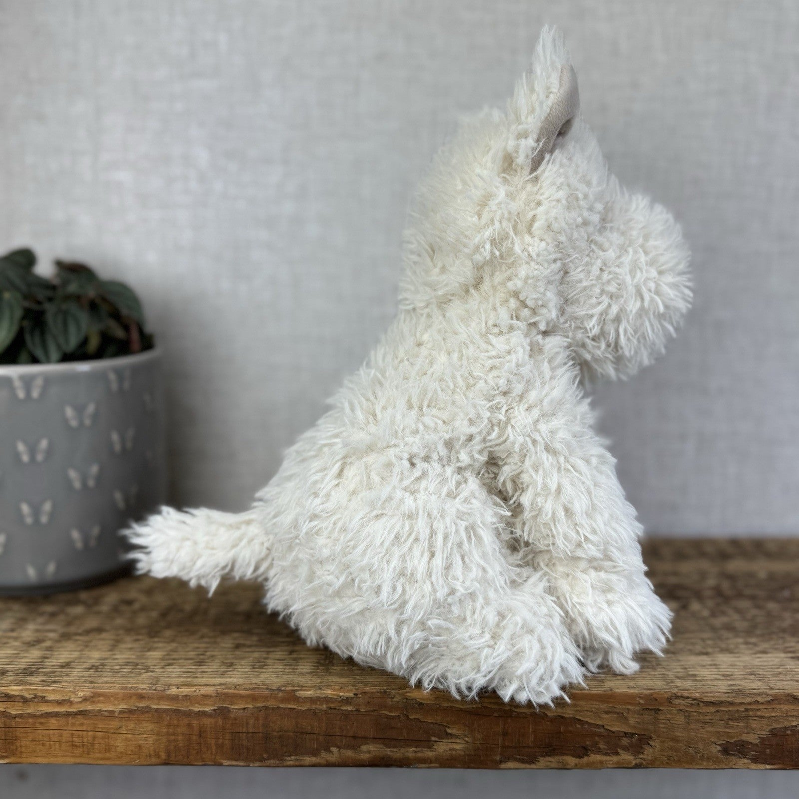 Jellycat Munro - Munro White Scottie Dog Soft Toy Beanie Retired 12”