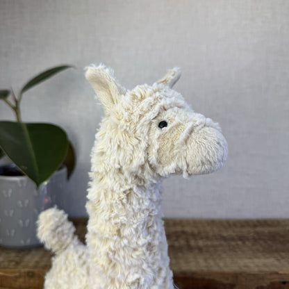 Jellycat Lars Llama - Large Cream Standing Llama Soft Toy Beanie Retired 16”