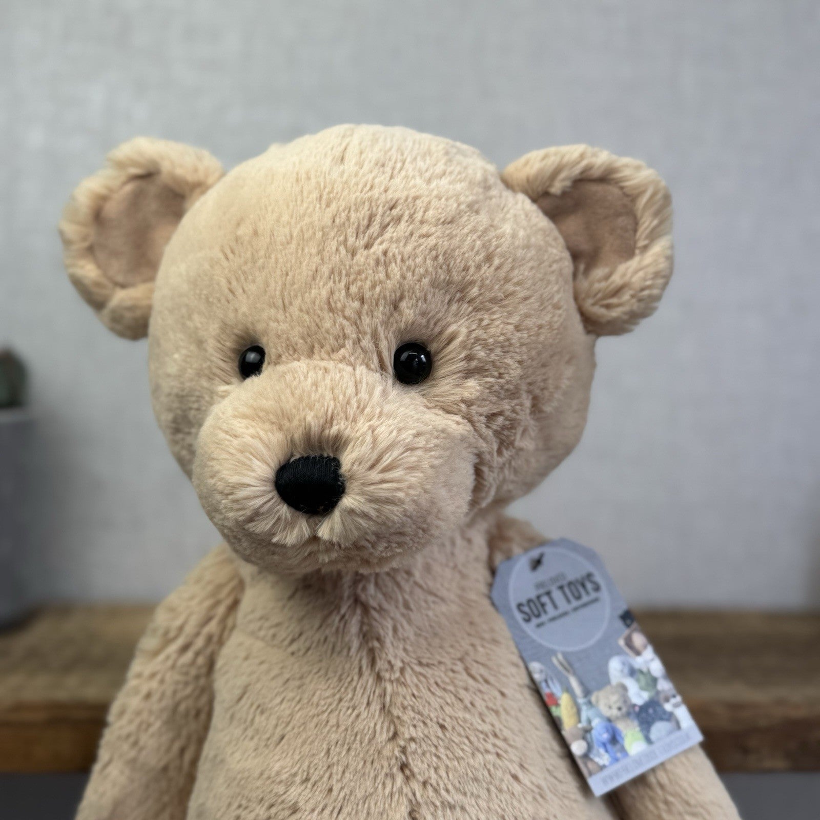 Jellycat Huge/Big Bashful Bear Honey Bear Cub Soft Toy Rare Retired NWOT 21"