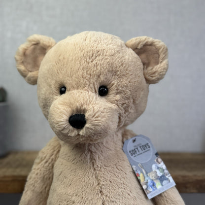 Jellycat Huge/Big Bashful Bear Honey Bear Cub Soft Toy Rare Retired NWOT 21"
