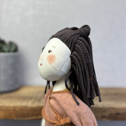 Moulin Rory - Les Rosalies Marjolaine Rag Doll - Scandinavian Doll Soft Toy 16”