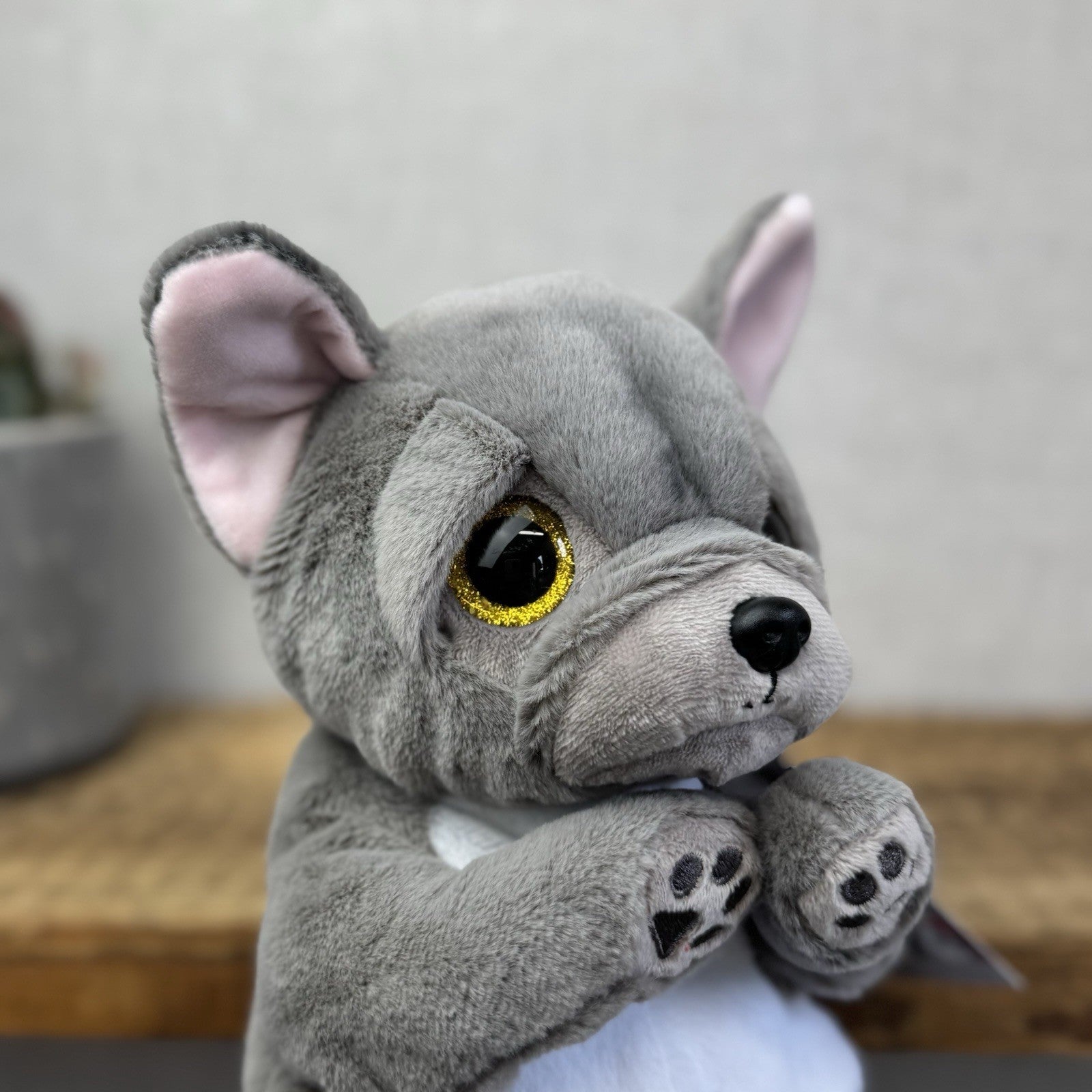 TY Beanie Bellies - Wilfred the Dog 15cm - Large Beanie French Bulldog Soft Toy
