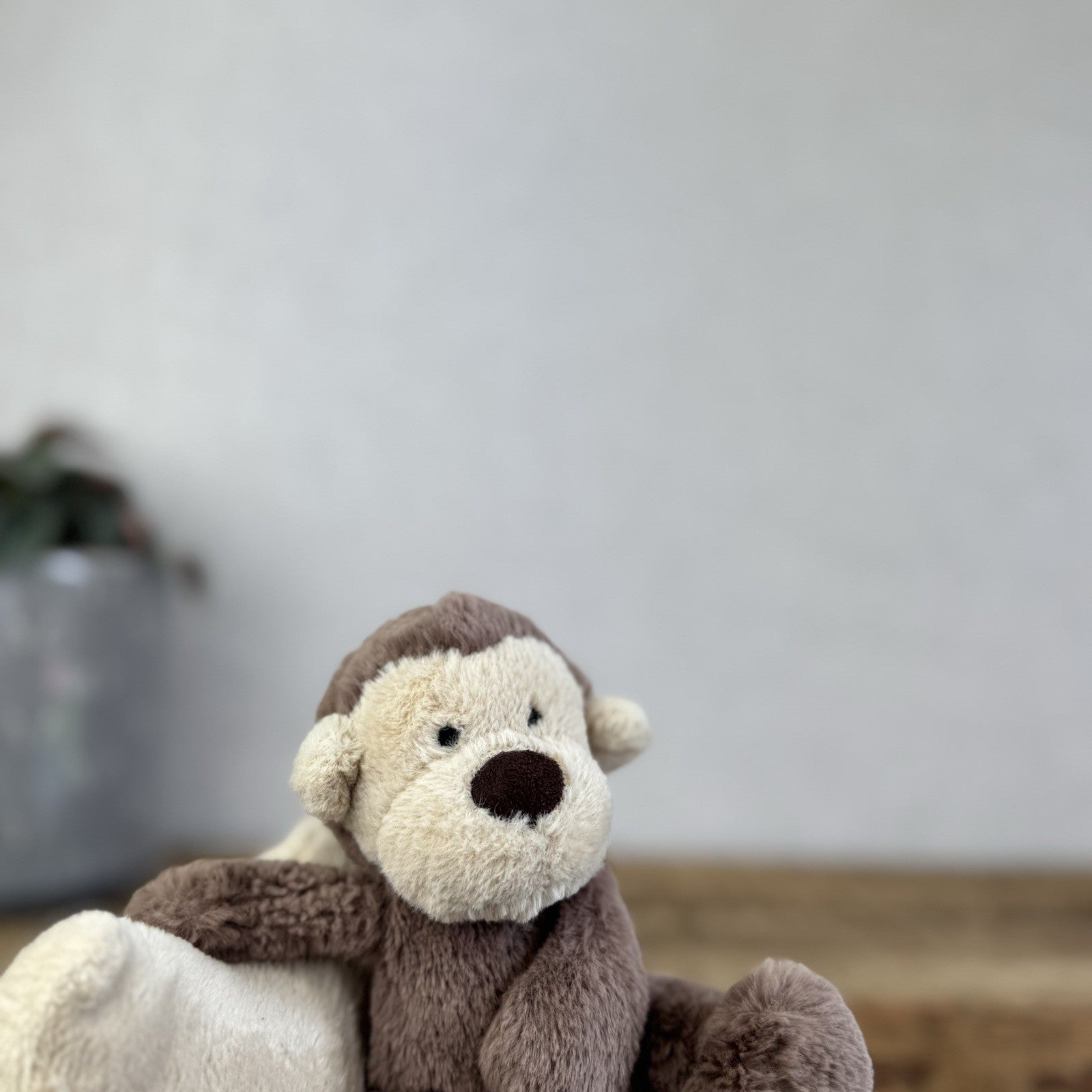Jellycat Bashful Monkey Musical Pull - Brown Monkey Stars Lullaby Retired Rare