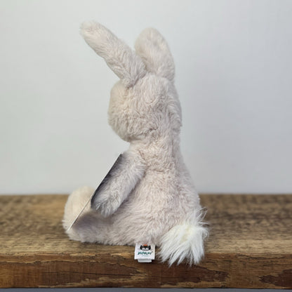 Jellycat Nibbles Bunny Beige - Rare/Retired Fluffy Bunny Small Size 10"