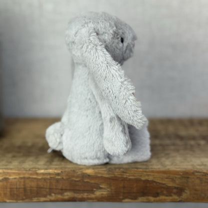 Jellycat Small Silver Blossom Bunny - Grey Bunny Blossom Ears White Tail 8”