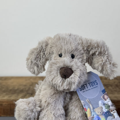 Jellycat Small Riley Fuddlewuddle Puppy - Beige Little White Company Exclusive