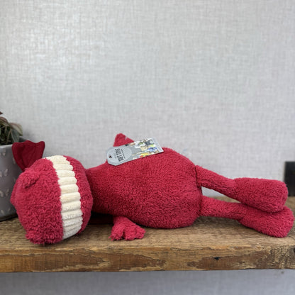 Jellycat Medium Toothy Dragon- Large Red Winged Dragon Smiling Rare Retired 16”