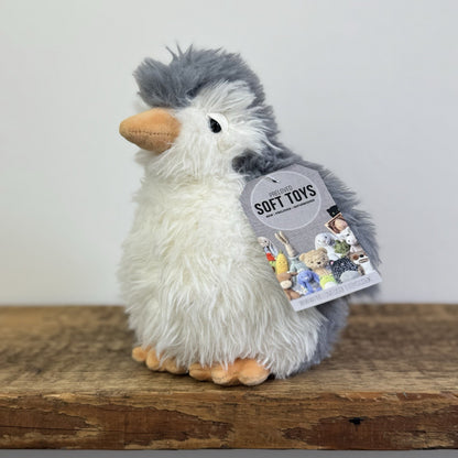 Jellycat Small Rolbie Penguin - Fluffy Grey Plump Penguin Beanie Retired 8"