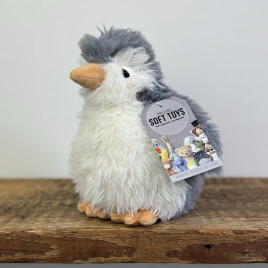 Jellycat Small Rolbie Penguin - Fluffy Grey Plump Penguin Beanie Retired 8"