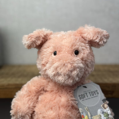 Jellycat Small Bartlesham Pig Teddy Pink Vintage Collectible Beanie Piglet 11”