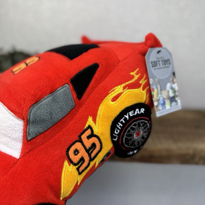 Disney Pixar Cars Lightening McQueen Plush Toy Pillow Soft Plush Cushion 15"