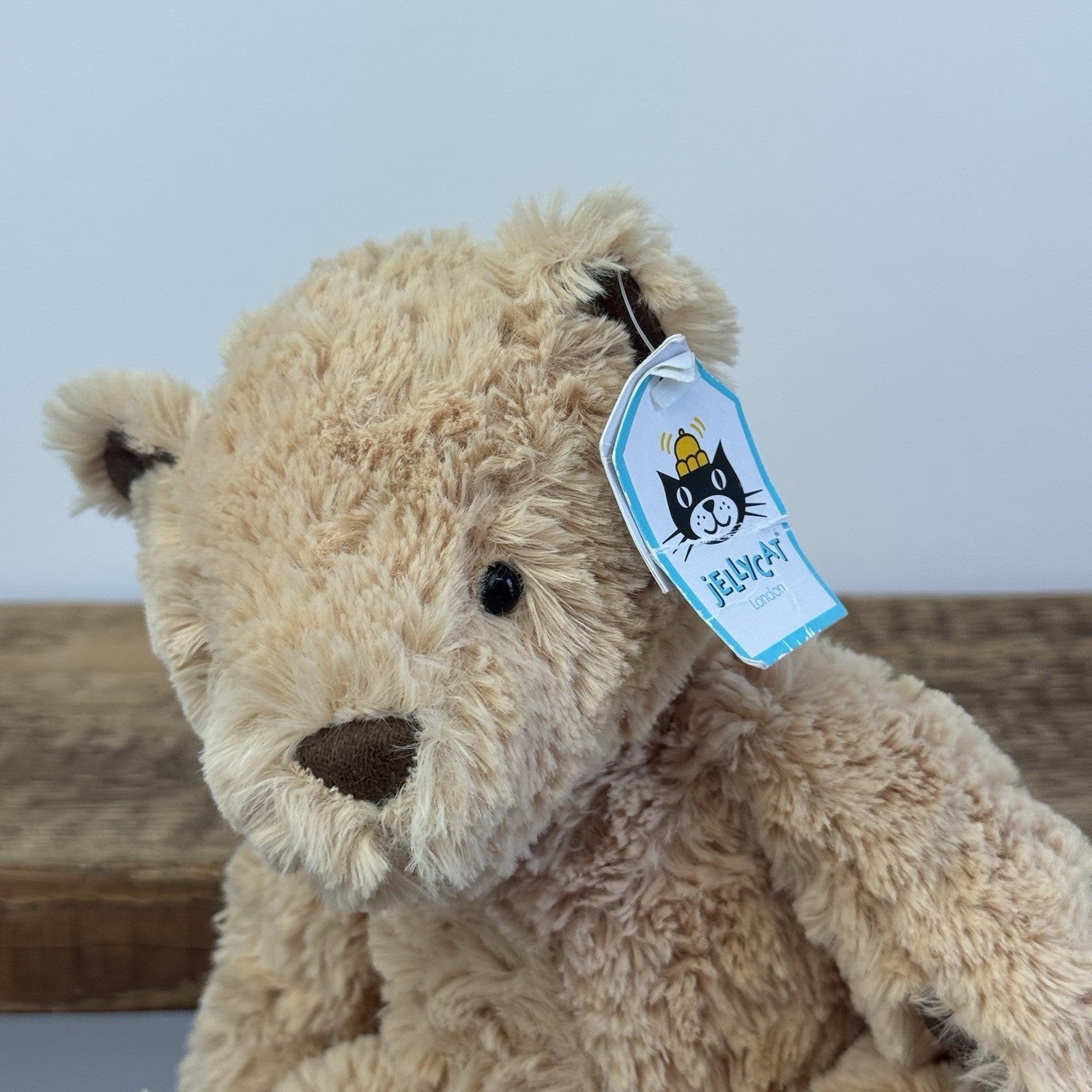 Jellycat Small Edward Bear - With Tags Retired Small Golden Traditional Bear 9"