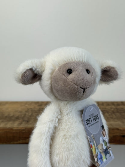 Jellycat Sweetie Lamb - Medium Fluffy Beige Face Lamb Retired/Rare 12"