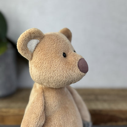 Jellycat JellyKitten Traditional Teddy Bear Beige Tan New Without Tags 12” Rare