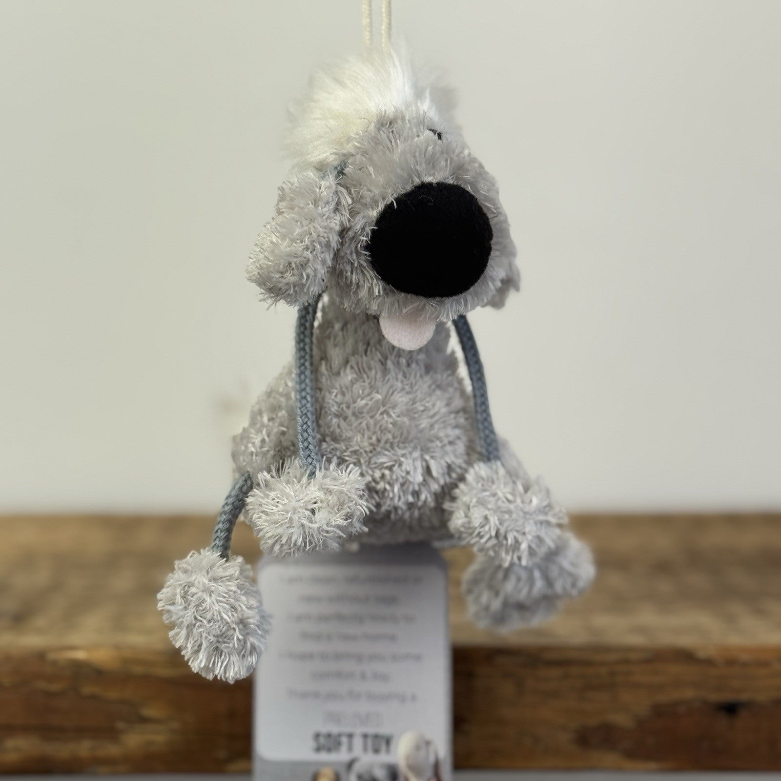 Monsoon Dingly Dangly Snauzer Dog - Small Dog Charm (Jellycat Collab) Vintage 5"