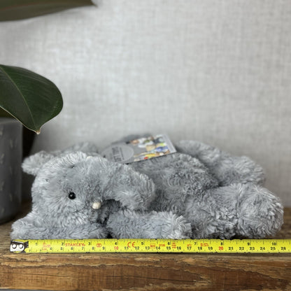 Jellycat Bartlesham Elephant - Small Bartlesham Grey Elephant Rare Vintage 10”