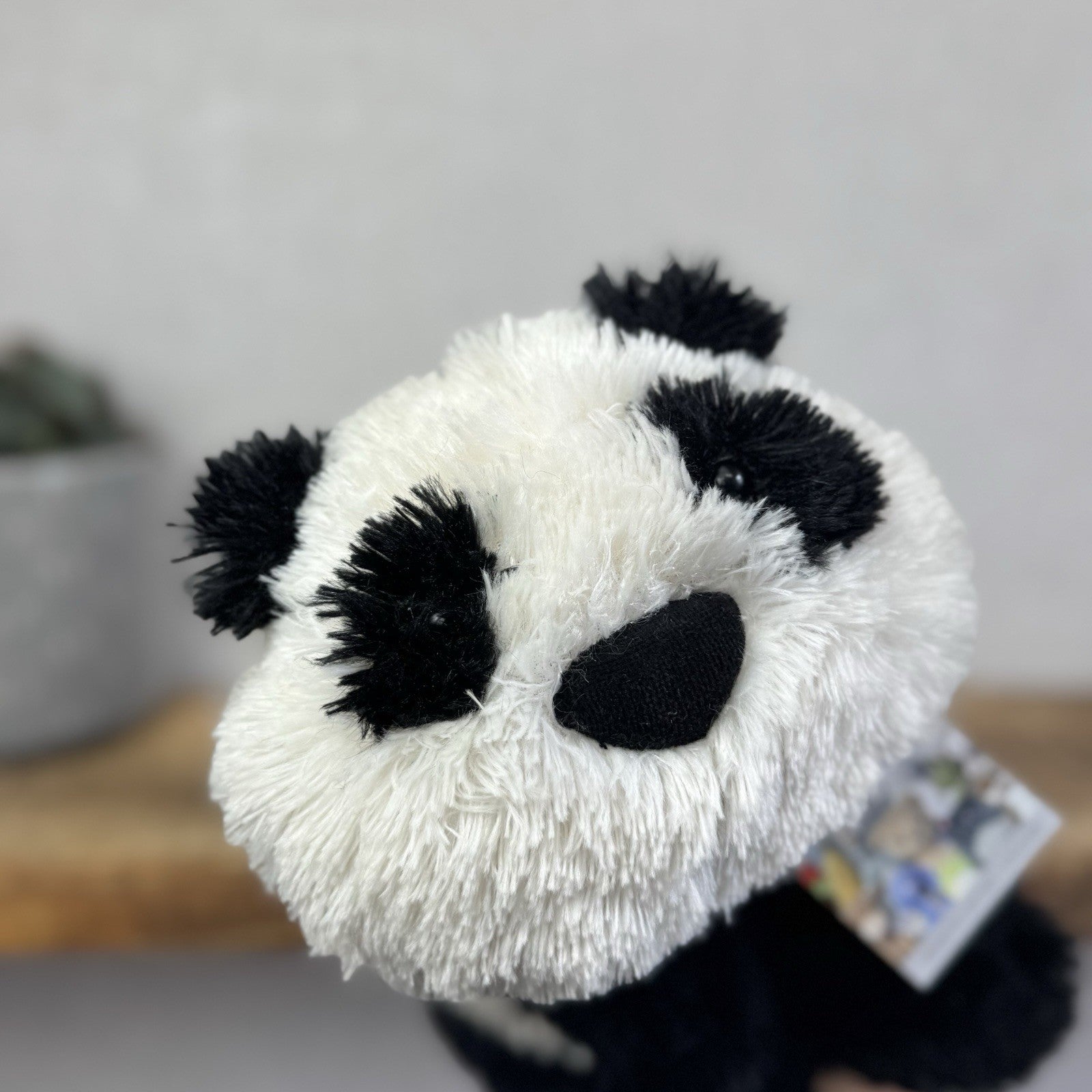 Jellycat Medium Truffles Panda Black White Soft Panda Cushion Vintage (#2)