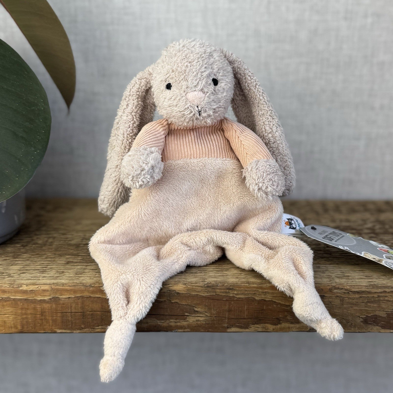 Jellycat Jumble Bunny Pink Rabbit Soother Comforter Baby Plush Soft Toy Blankie